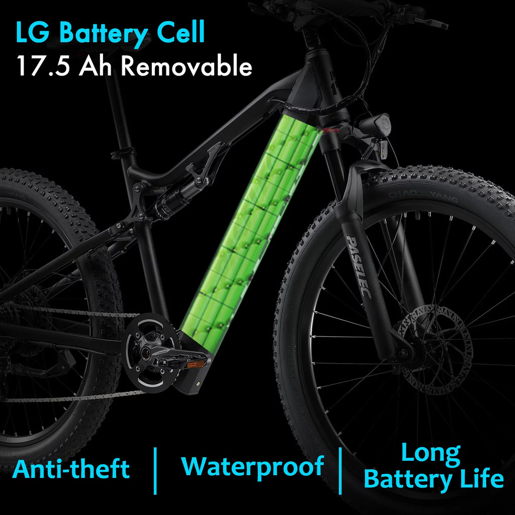 750W 27.5" Fat Tire Electric Mountain Bike H741992