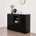Black Sideboard Storage Cabinet with Drawer and 2 Doors K4869