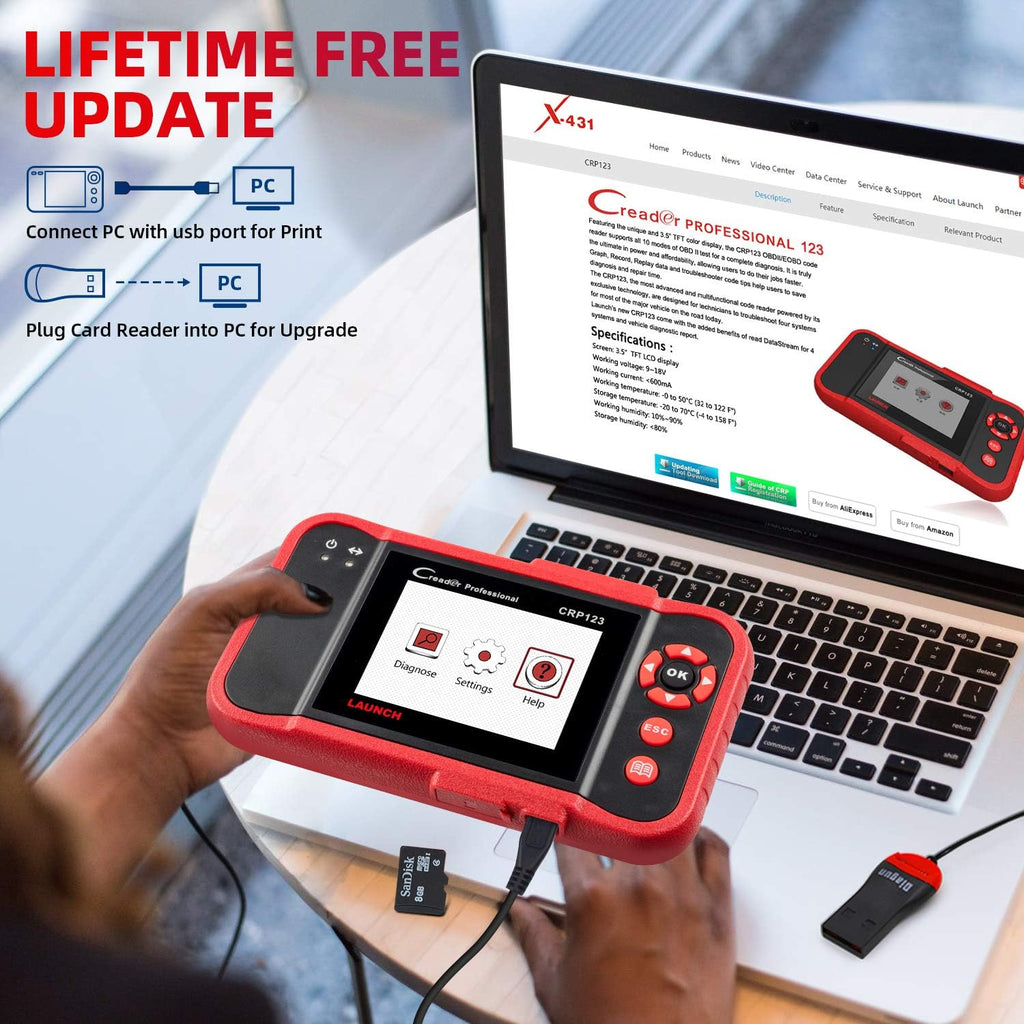 OBD2 Scanner with TPMS Activation Relearn Tool Automotive Diagnostic Scan Tool P1804