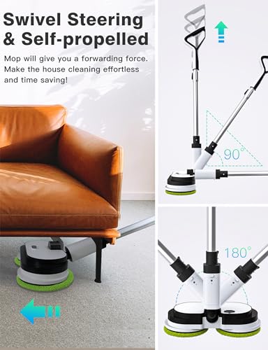 Cordless Electric Mop with Water Sprayer F23910