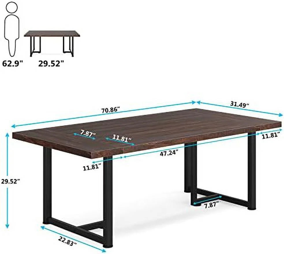 Brown Wooden Executive Desk K9524