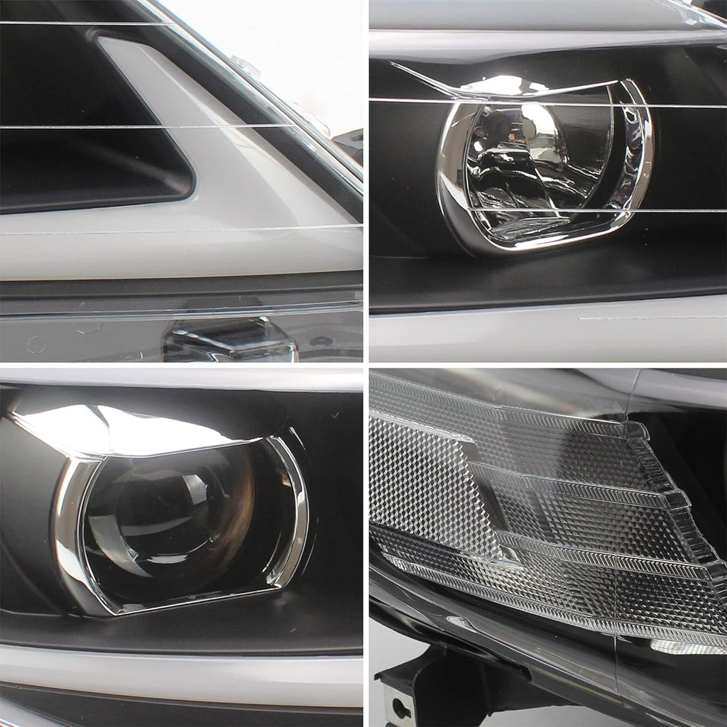 LED Projector Headlights with LED DRL & Halogen High Beam P4601