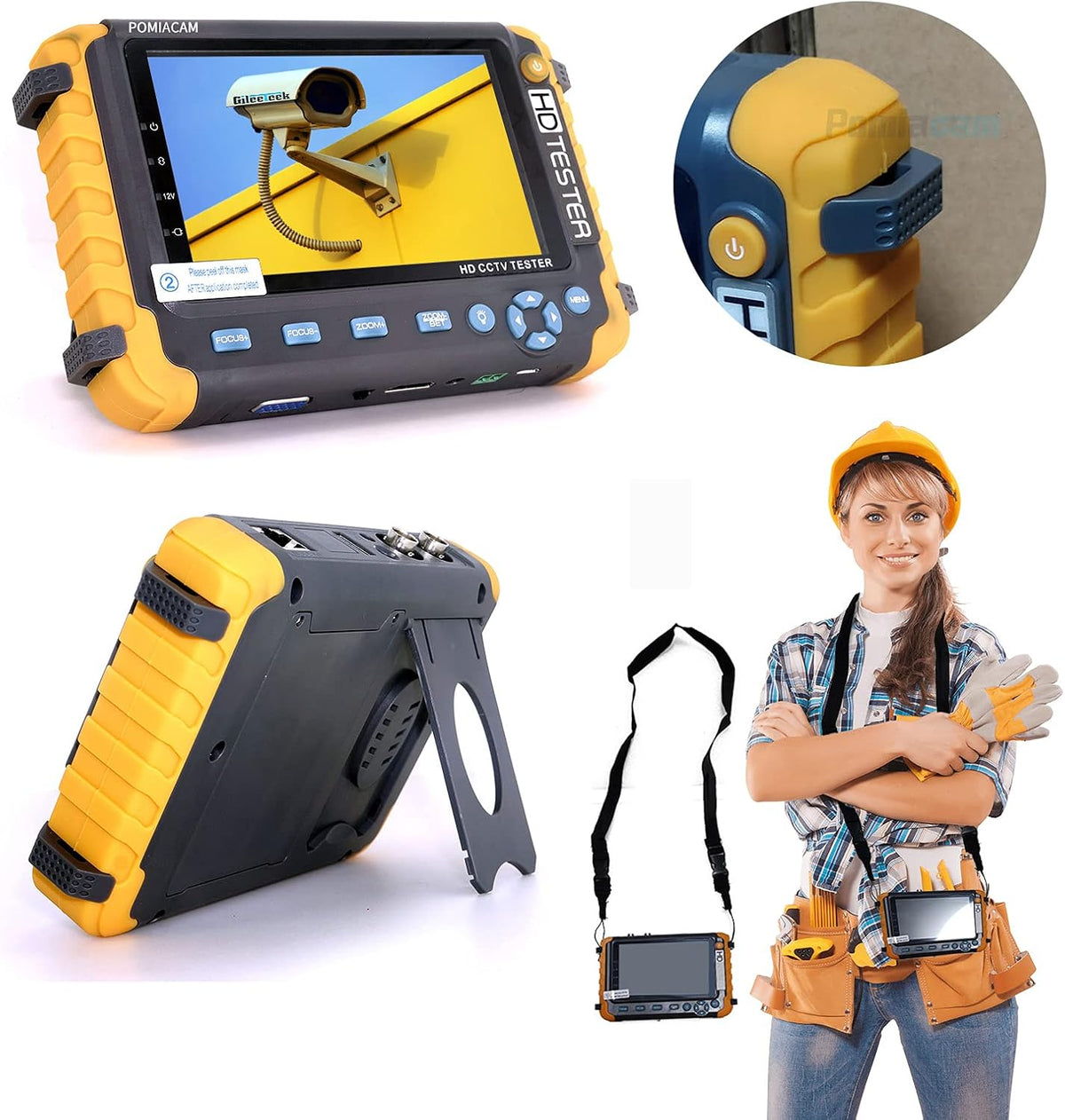 5 Inch 8MP AHD CCTV Monitor Camera Tester F324