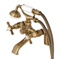 Antique Brass Clawfoot Tub Faucet with Hand Shower B9020