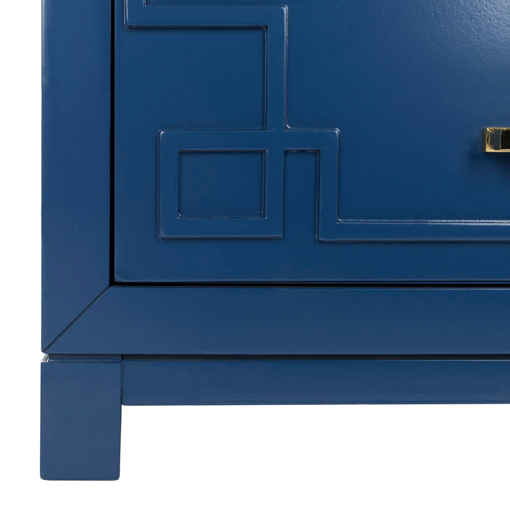 Blue/Gold 3 Drawer Chest L9362