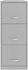 3 Drawer Vertical Metal File Cabinet with Lock Pearl White I9841
