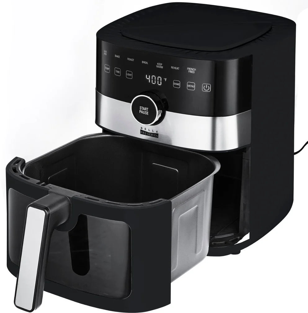 6-qt. Digital Air Fryer with Window Black T1123