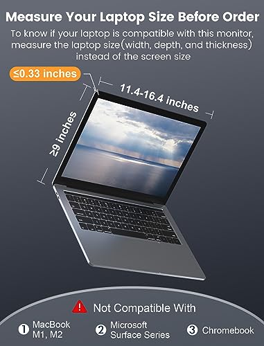 13.3" Triple Portable Monitor FHD 1080P IPS K620009