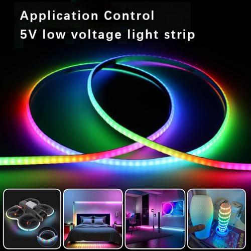 Ultra-Thin 5mm USB LED Light Strip with APP Control 160LEDs 4.92ft E9953
