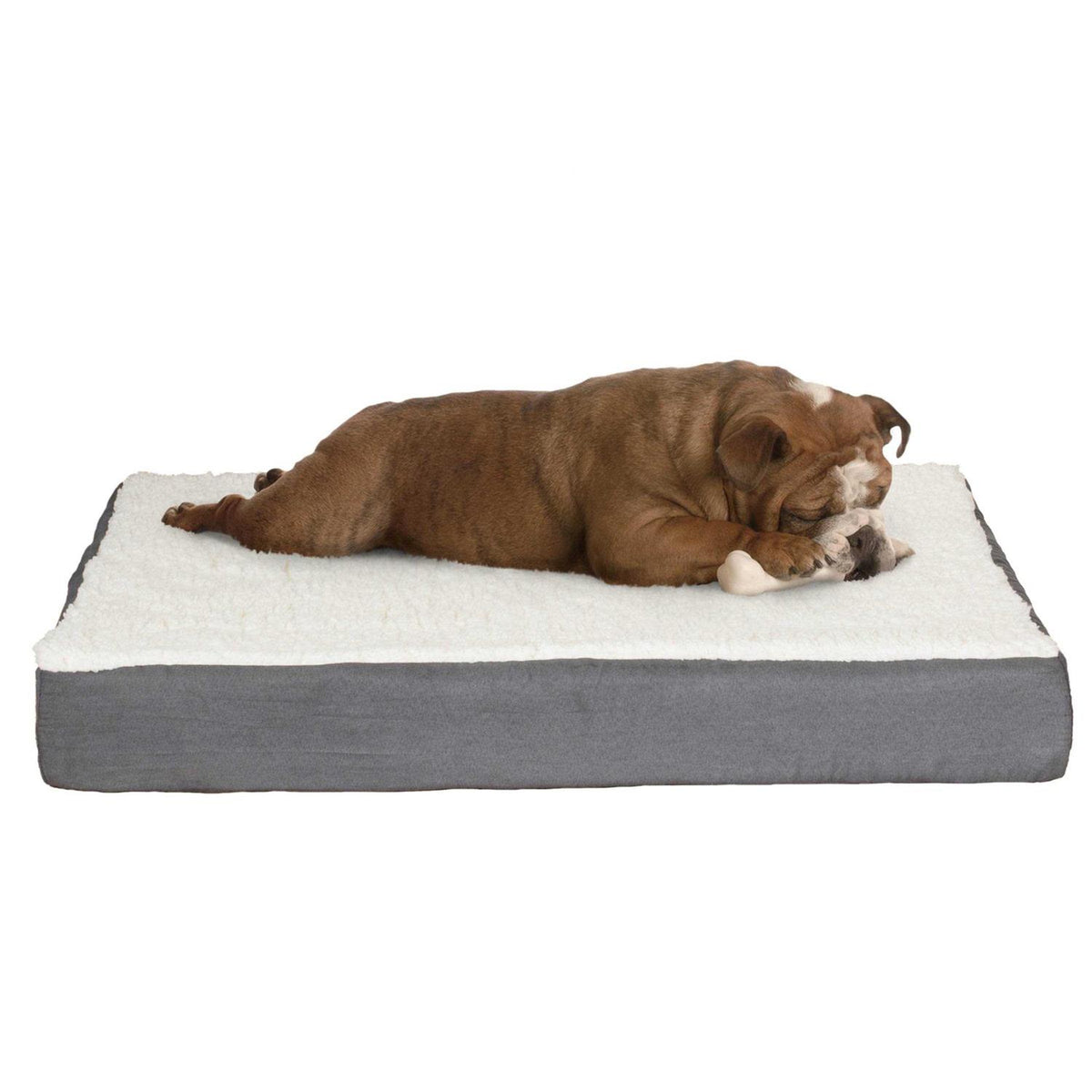 Sherpa Dog Bed with Memory Foam Cover H691993