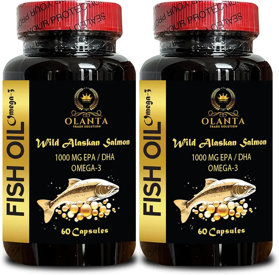 Omega 3 Fish Oil Liquid Supplement, Non-GMO Gluten Free, 120 Capsules D930