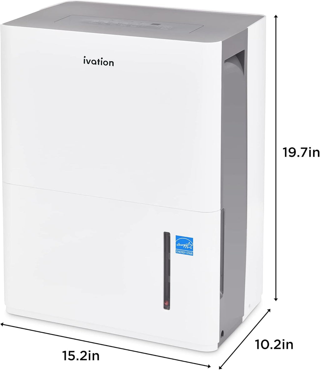 1,500 Sq. Ft Energy Star Dehumidifier with Continuous Drain Hose Connector S245