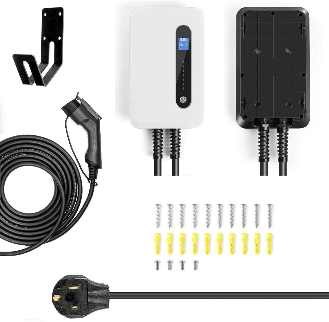 240V 40 Amp Level 2 Electric Vehicle Charging Station with 20ft J1772 Cable & NEMA 6-50 Plug R286704