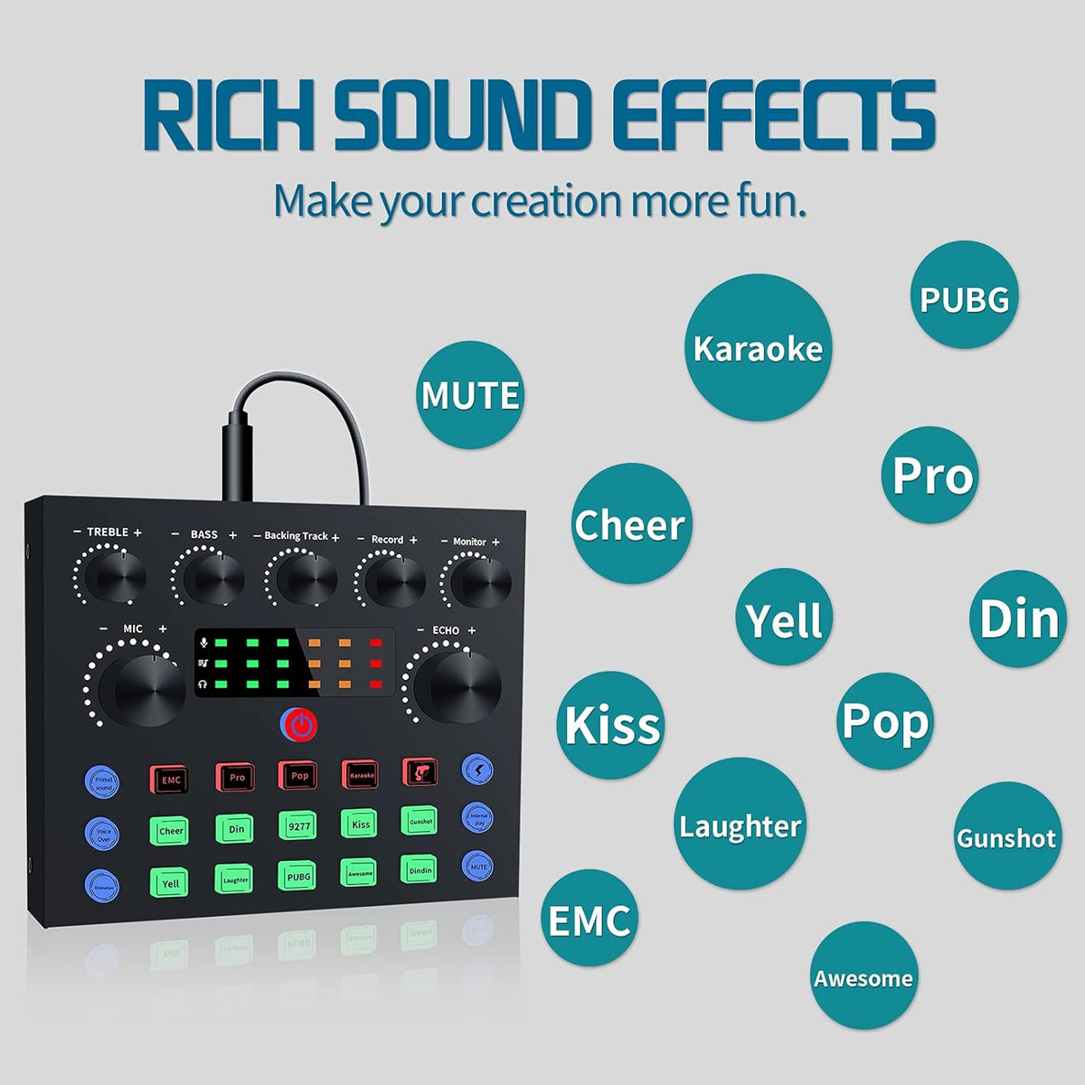 Podcast Equipment Bundle, Audio Interface with DJ Mixer and Studio Broadcast Microphone, Pack of 2 V179