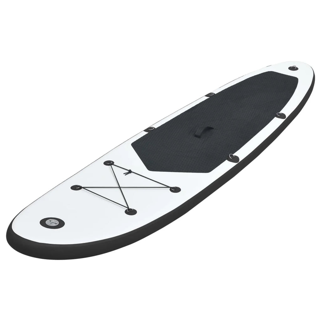 Inflatable Paddleboard Set Black and White M244682