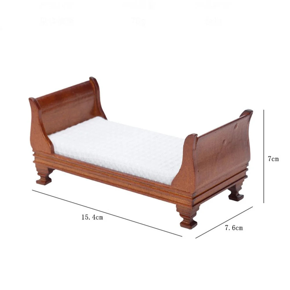 1:12 Dollhouse Bed Model Toy O27722