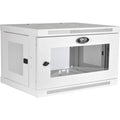 6U Wall Mount Rack Enclosure Cabinet White Q175