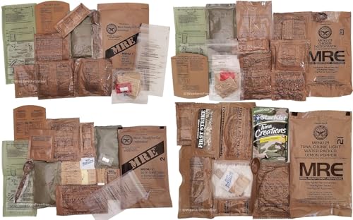 24 Pack MRE Meals Ready to Eat Variety Pack with Flameless Heater L2920