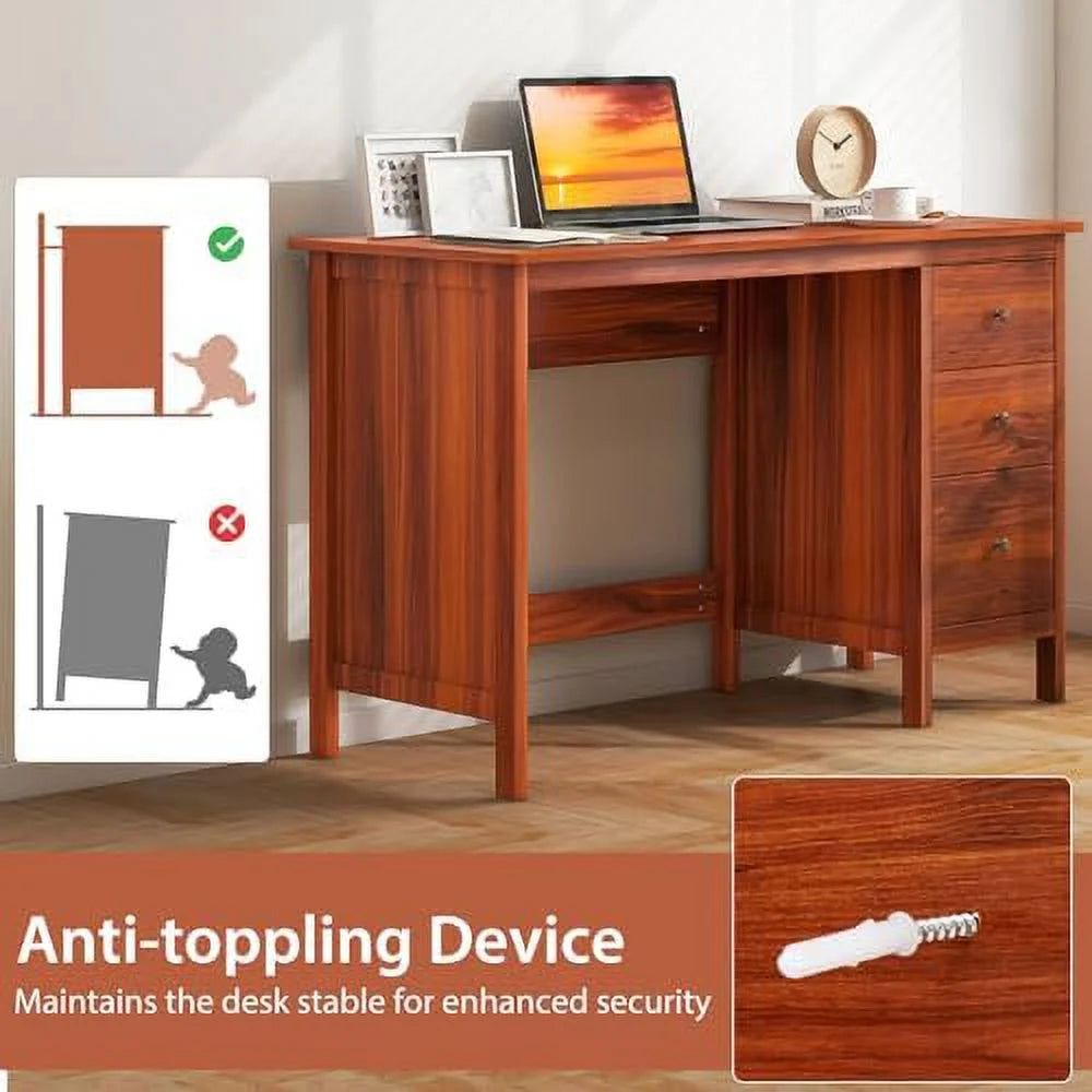 Black Desk with Drawers I947