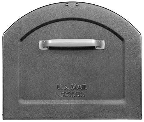 12 x 14 x 18.3 in. Galvanized Steel Post Mounted Mailbox V4618