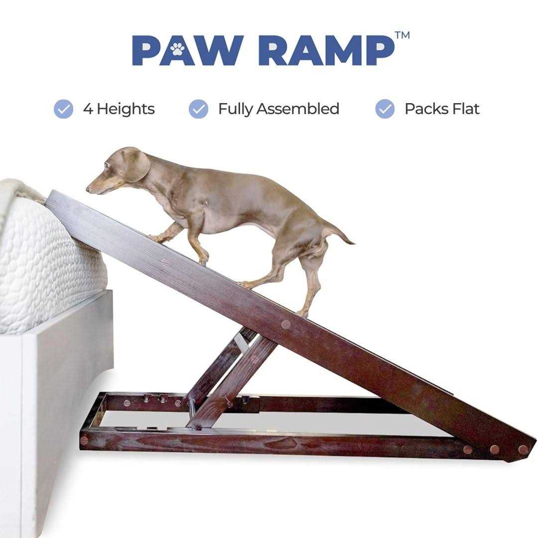 Natural Wood PawRamp for Small & Large Dogs T2312