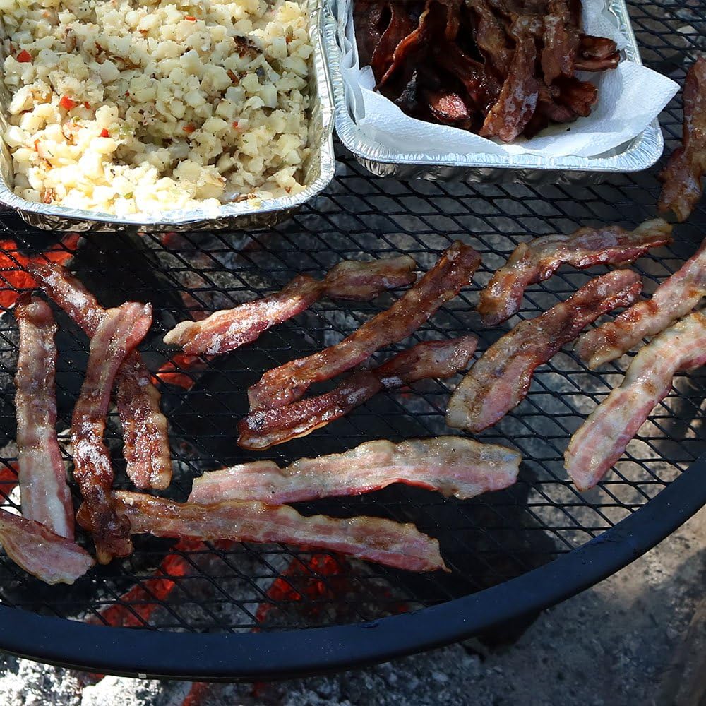 Round Heavy-Duty Steel Campfire Cooking Grate W854515