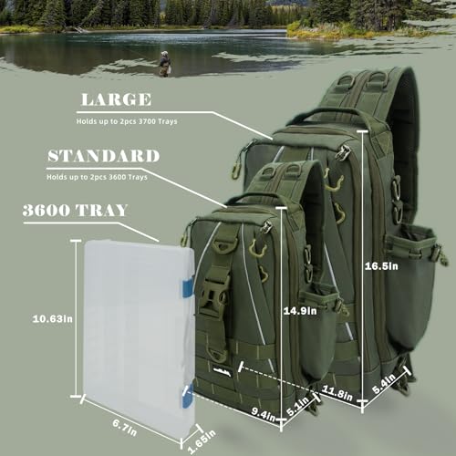 Fishing Tackle Backpack with Rod Holder Q111888