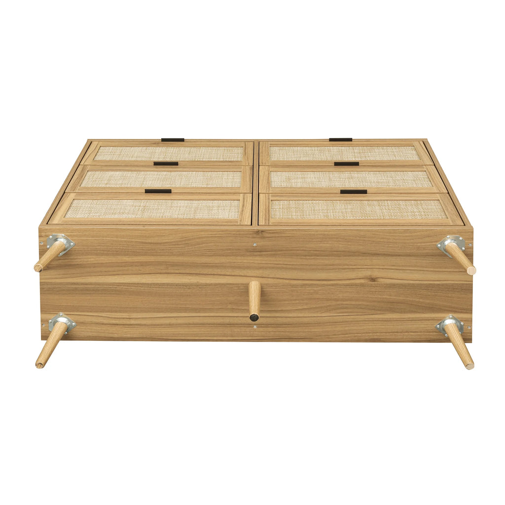 Modern Rattan 6 Drawer Dresser S49455