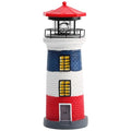 Black and White LED Solar Power Lighthouse Statue G405