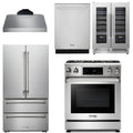 30 Gas Range, Range Hood, Refrigerator, Dishwasher, Wine Cooler C516518