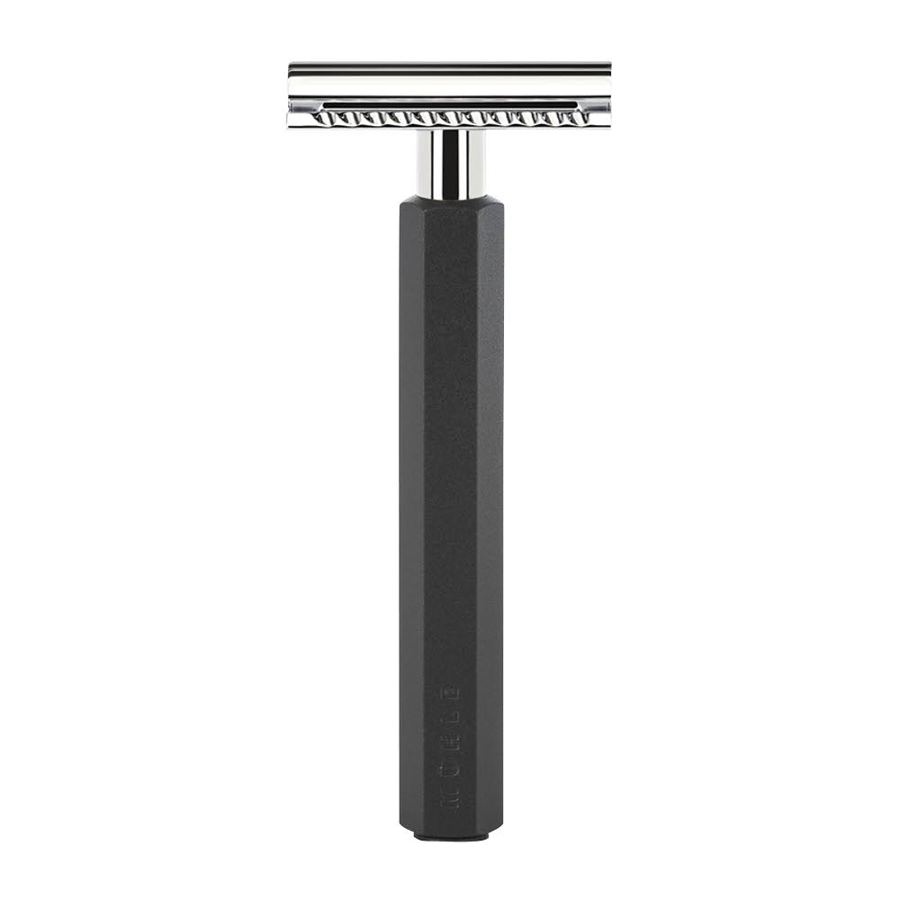 Graphite Hexagon Safety Razor S584