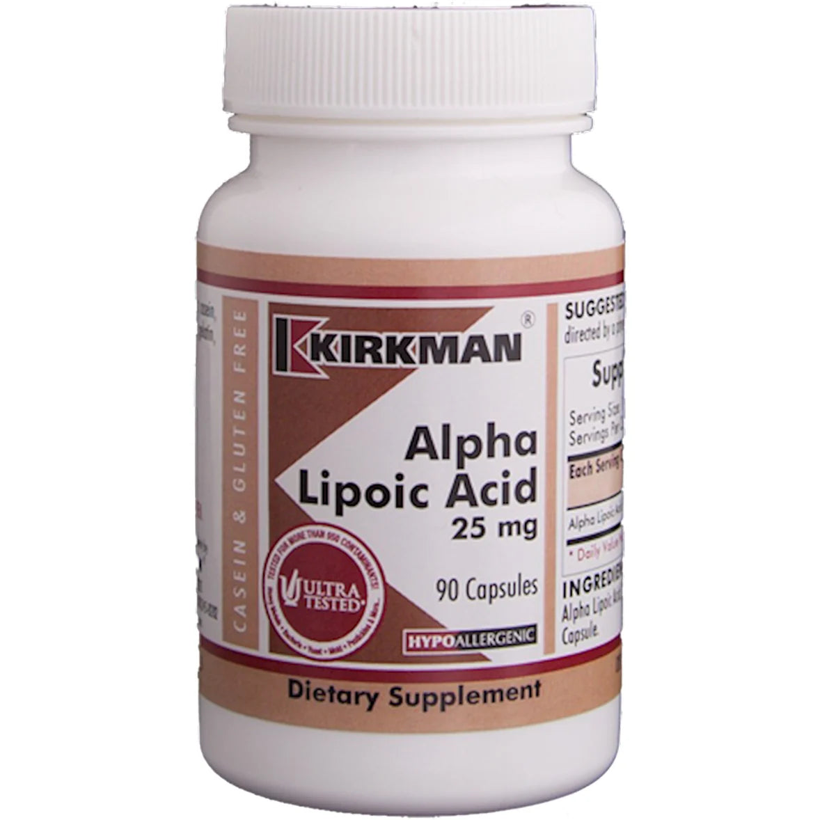 Alpha Lipoic Acid 25 mg 90 Capsules W666910