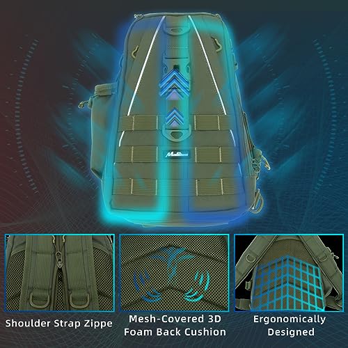 Fishing Tackle Backpack with Rod Holder Q111888
