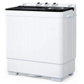 26lbs Compact Twin Tub Portable Washing Machine Black J813513