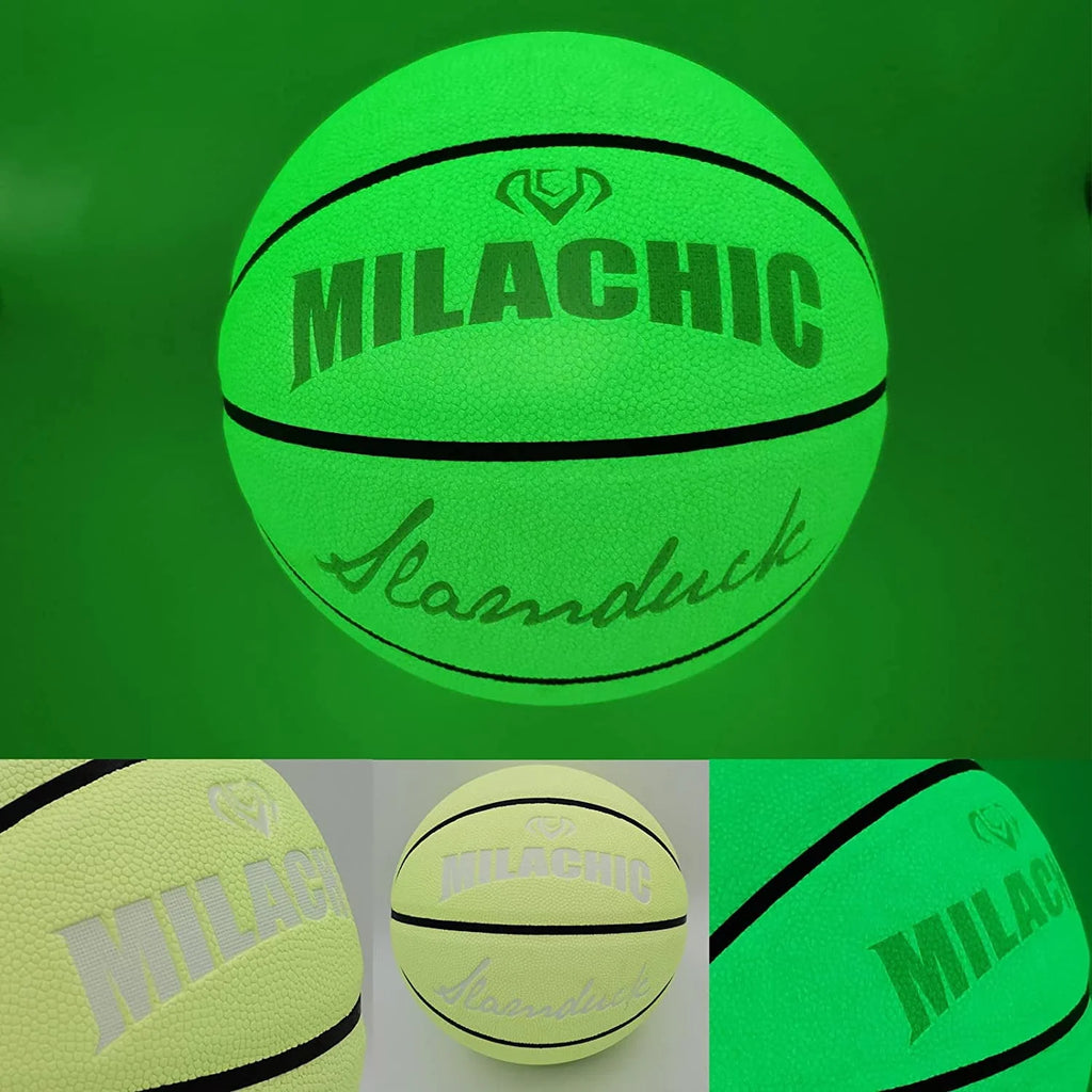 Glow in The Dark Leather Basketball Size 5 / 6 / 7 F35501