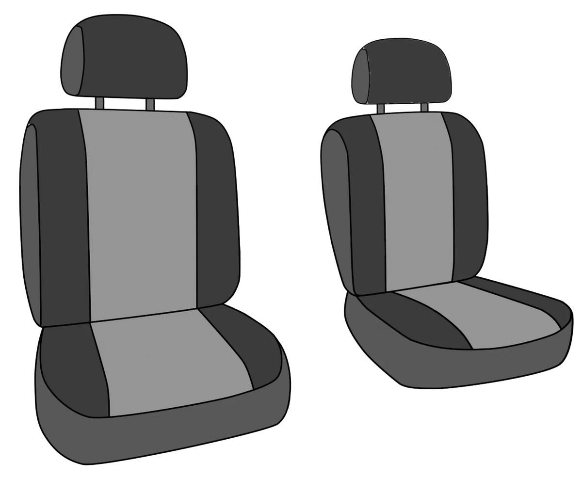 Light Grey Insert with Black Trim Seat Covers P99645