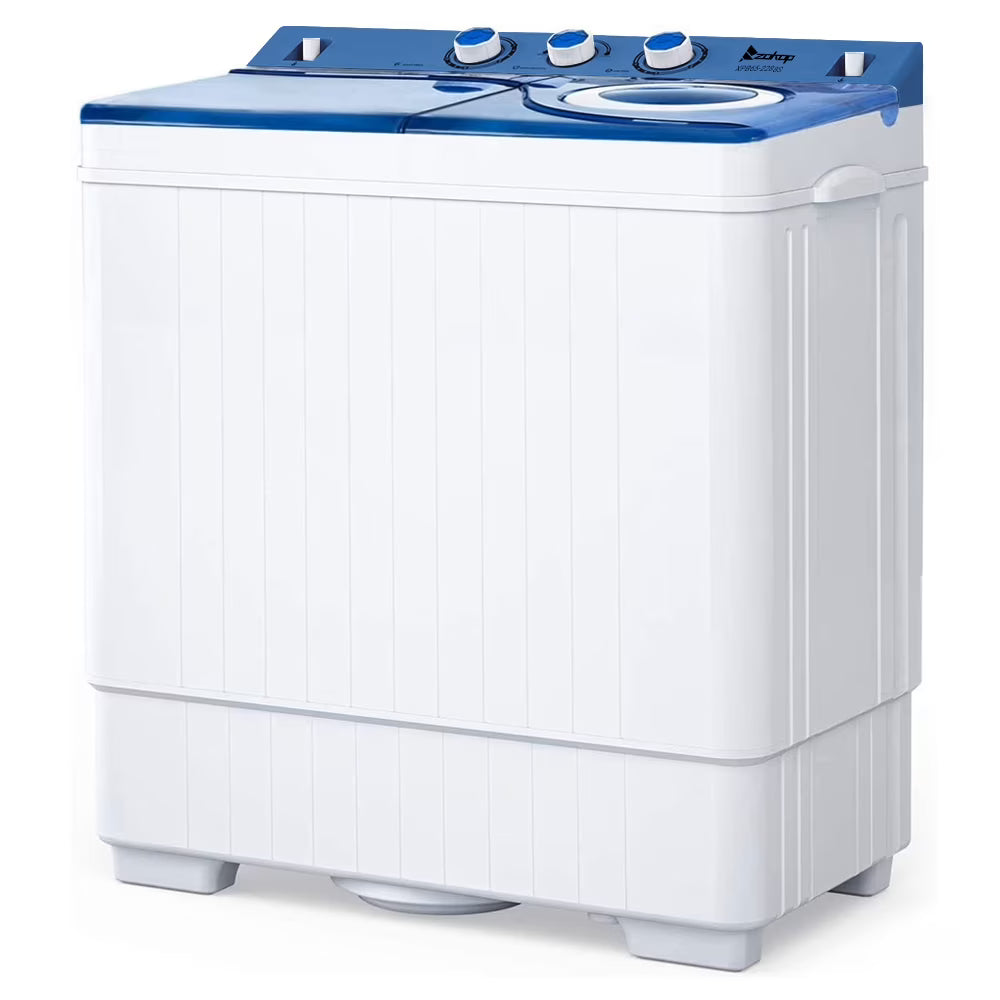 26 Lbs Twin Tub Portable Washing Machine with Wash and Spin Cycle C138