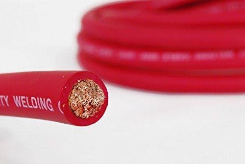 100 ft 2 Gauge Copper Wire Red N364608
