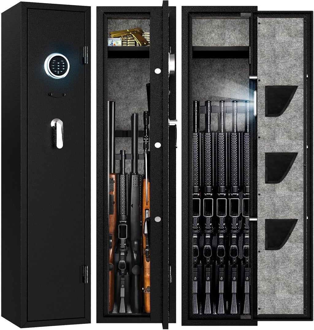 4-5 Rifle Gun Safe with Digital Keypad and LED Light J251669