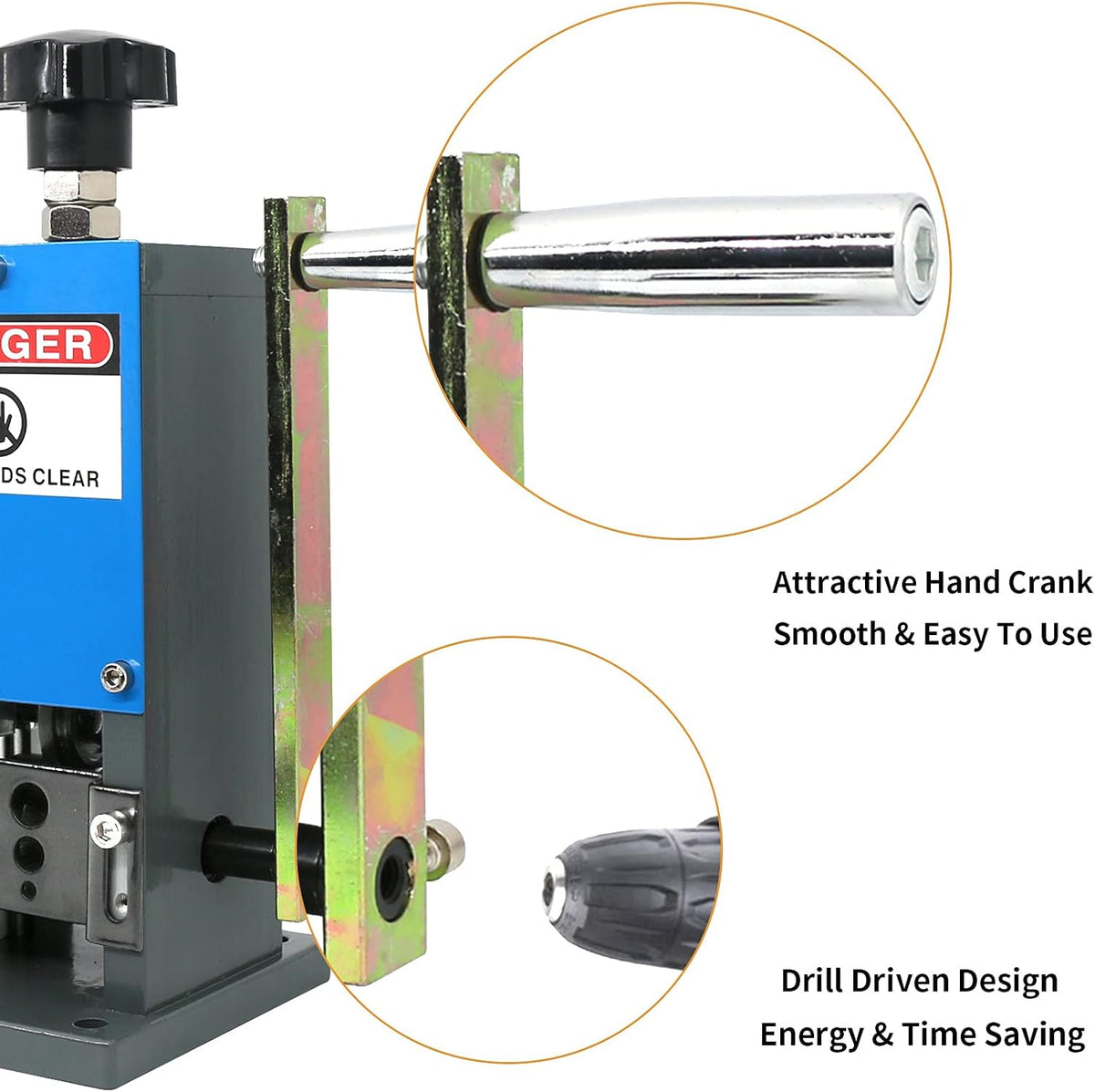Manual Wire Stripping Machine 0.06-1inch Portable Copper Wire Peeler Q4918