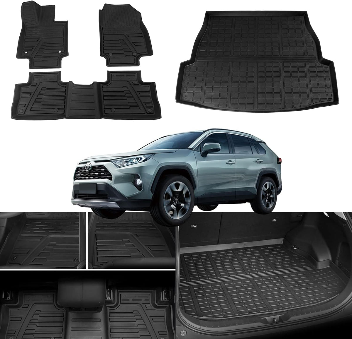 TPE All Weather Cargo Liner Trunk Mats Set of 4 N151
