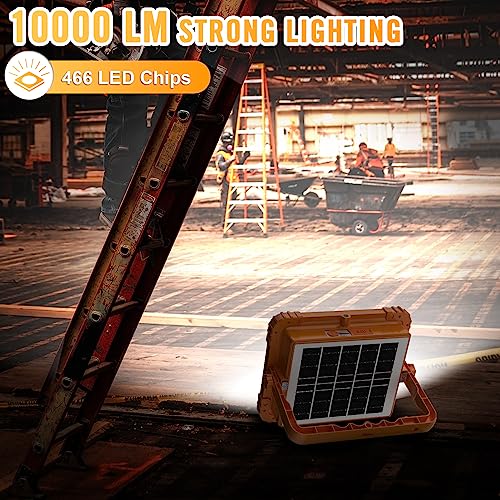100W LED Solar Work Light, 10000LM Magnetic Worklight, IP66 Waterproof R99546