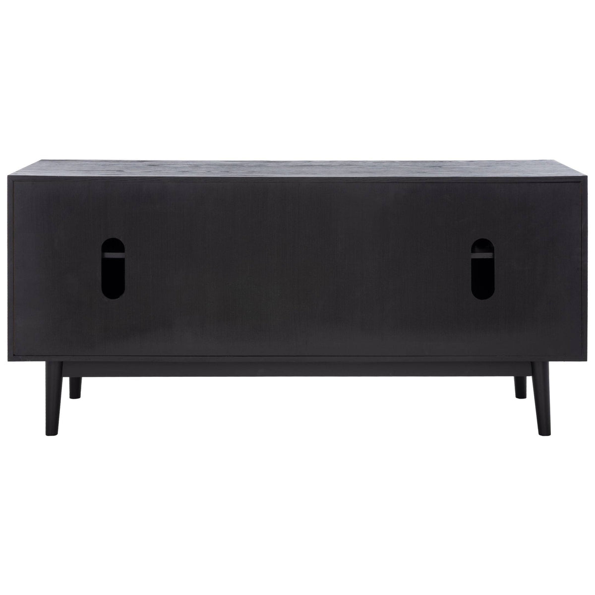 Black Mid-Century Media Stand A12811
