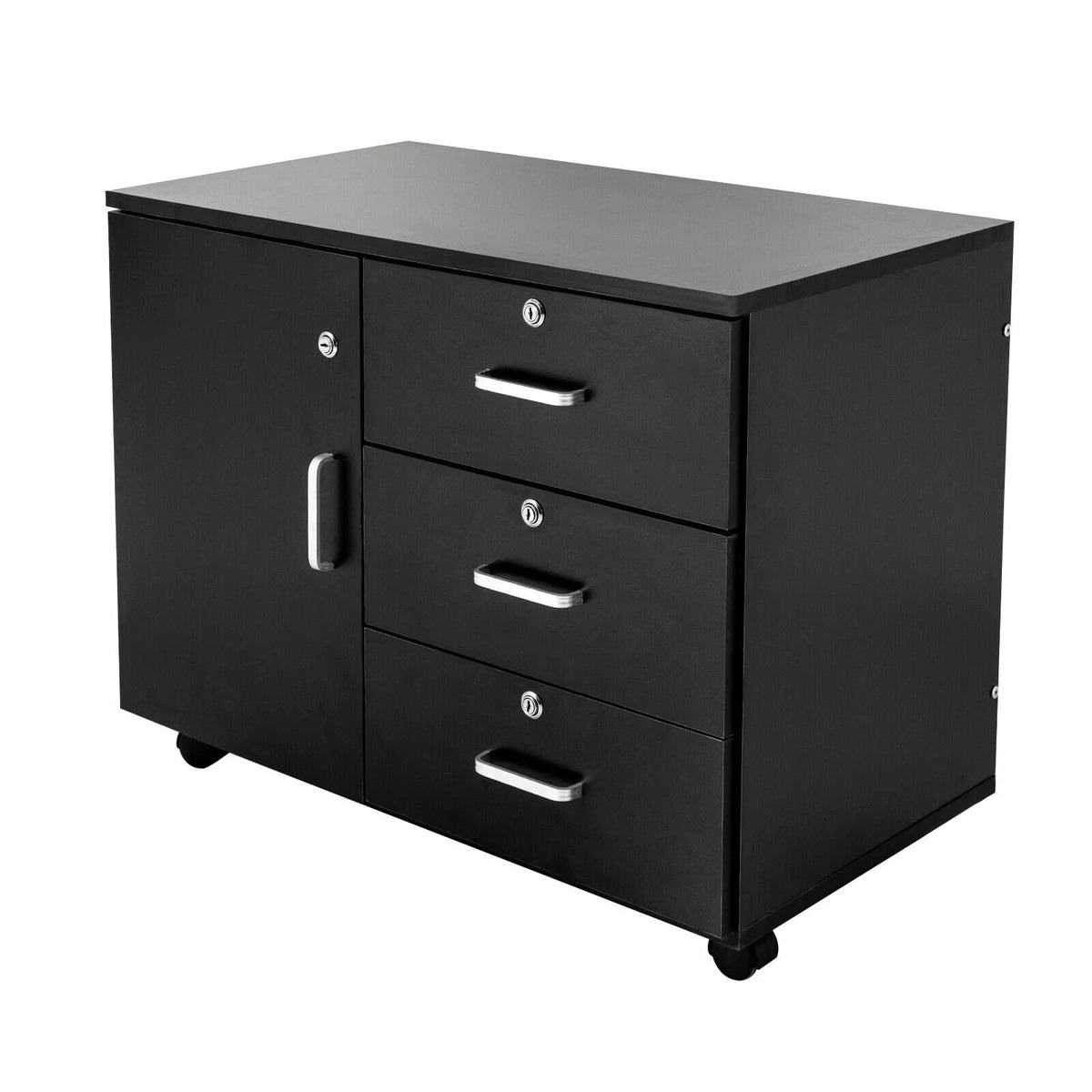 Mobile File Cabinet 3 Drawers with Wheels G673