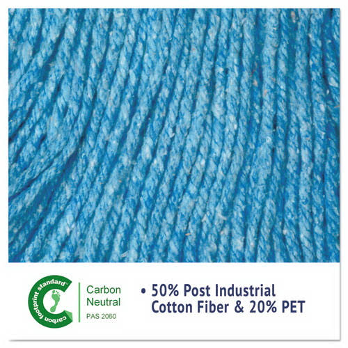 Blue Microfiber Tube Wet Mops, 15 x 2, 12/Carton E248167