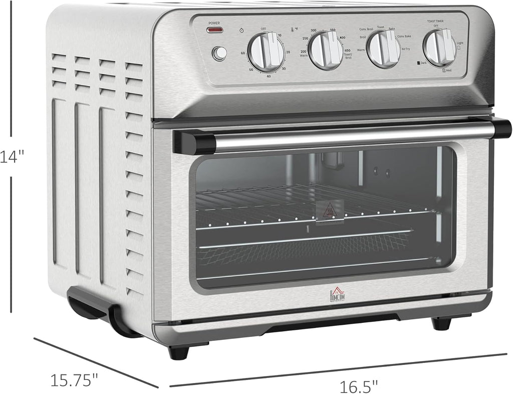 21QT 7-In-1 Convection Oven Countertop, Stainless Steel Finish B386441