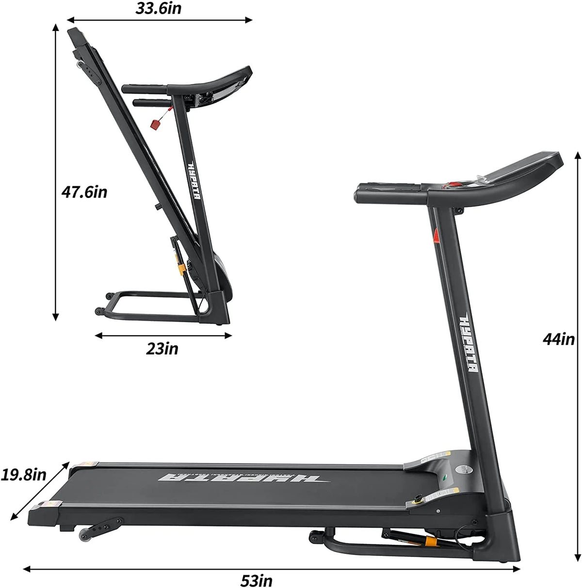 Folding Treadmill with Incline 2.5 HP O512
