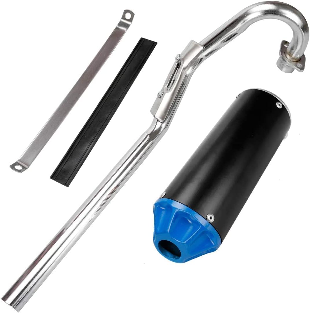 Blue Pack of 2 Exhaust Muffler Silencer Pipe Assembly Kit S9913