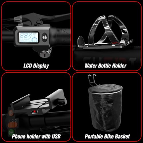 750W Folding Electric Bike with Removable Battery D401754