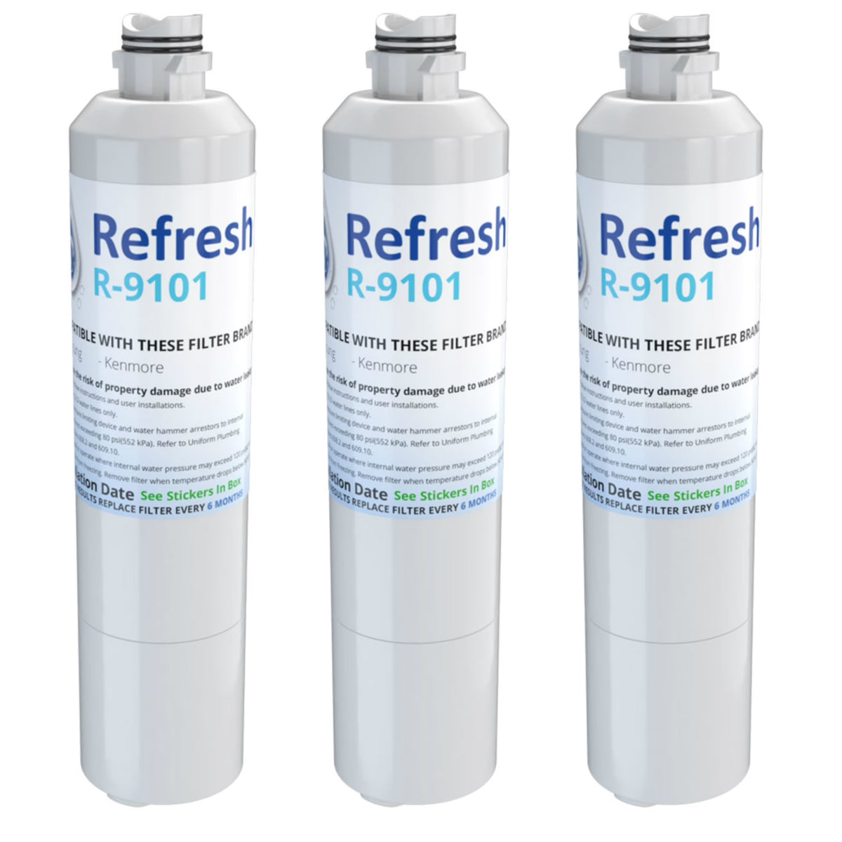 3 Pack Refrigerator Water Filter N46010